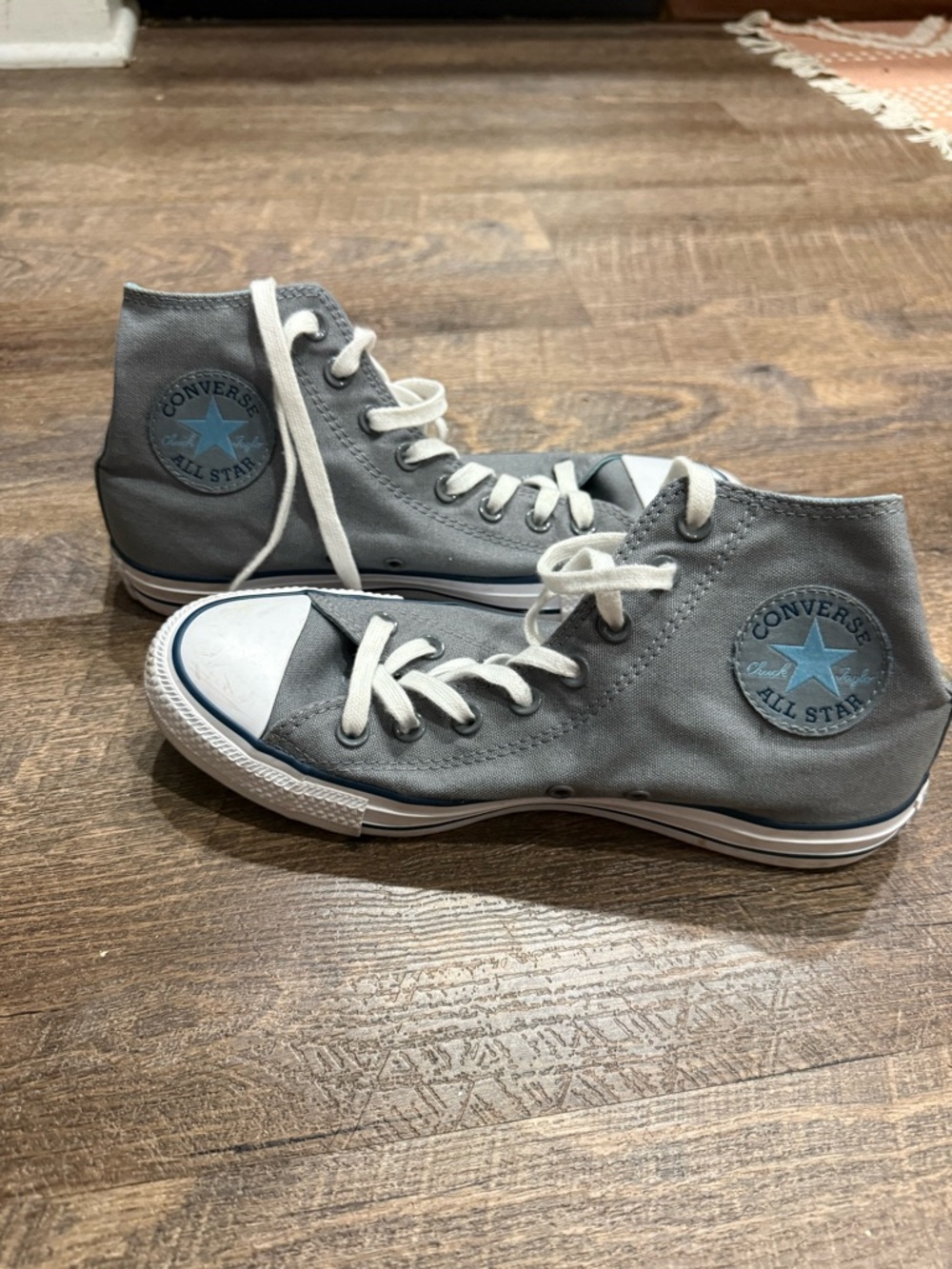 Converse women’s Chuck Taylor All Star High Top Sneakers - Gray/Blue size 10